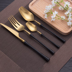 Venice Gold Contrast Design Flatware | Yedwo