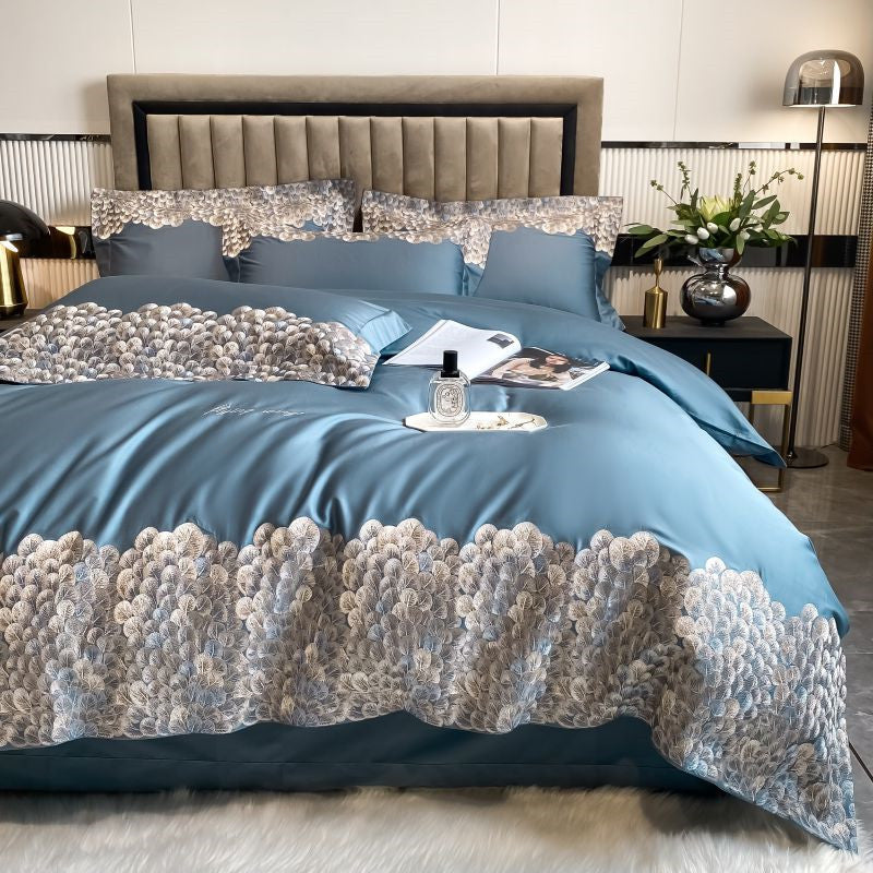 Victoria Luxury Egyptian Cotton Embroidery Duvet Cover | Yedwo Home