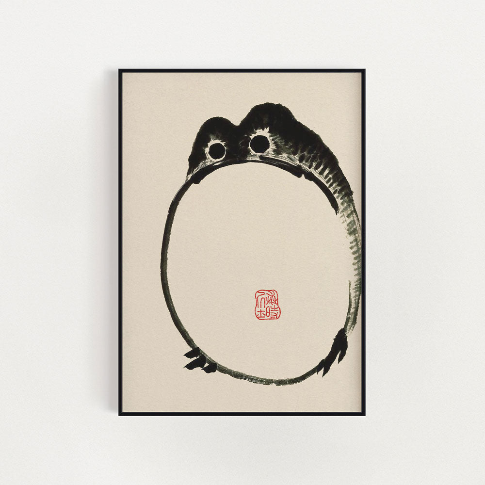 Vintage 3 Frog Prints, Matsumoto Hoji Wall Decor