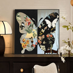 Vintage Butterfly Canvas Wall Art | Yedwo Design