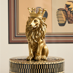 Vintage Gold Crown Lion | Yedwo Design
