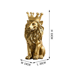 Vintage Gold Crown Lion | Yedwo Design