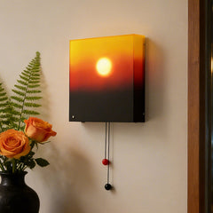 Vintage Sunset Art Rechargeable Wall Lamp | Yedwo Design