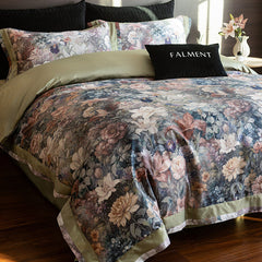 Vintage 600TC Egyptian Cotton Daisy Floral Print Duvet Cover | Yedwo