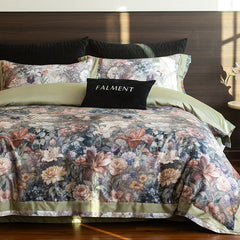 Vintage 600TC Egyptian Cotton Daisy Floral Print Duvet Cover | Yedwo