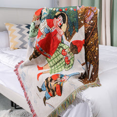 Vintage Christmas Knit Blanket - Cozy Holiday Decor | Yedwo Home