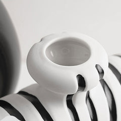 Vintage Striped Porcelain Vase | Yedwo Design