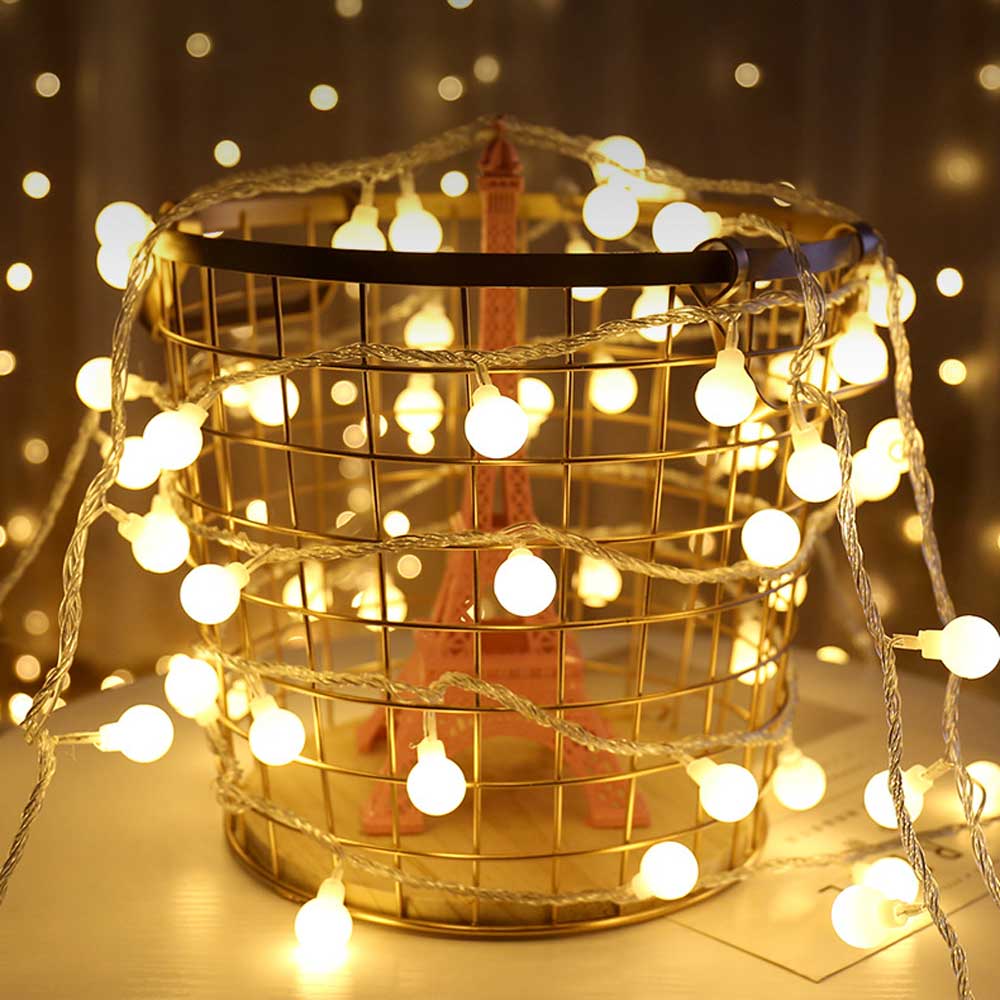 Warm White Fairy Globe String Lights | Yedwo Design