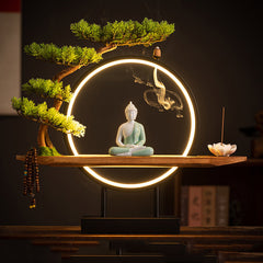 White Buddha Statue Incense Burner Lamp | Yedwo Design