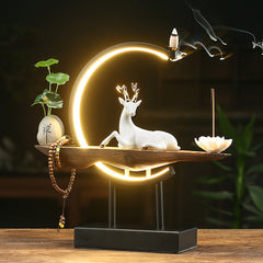 White Deer Incense Burner Lamp | Yedwo Design