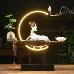 White Deer Incense Burner Lamp | Yedwo Design