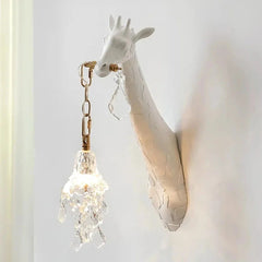 White Giraffe Wall Sconce | Yedwo Design