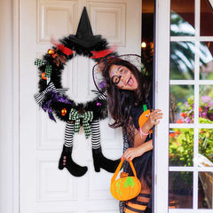 Witch Halloween Wreath Decorations | Yedwo Design