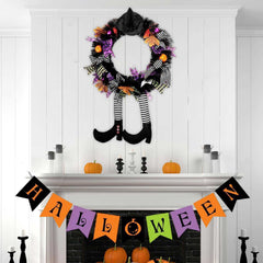 Witch Halloween Wreath Decorations | Yedwo Design