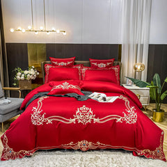 Luxury Natural Egyptian Cotton Embroidery Bedding Set | Yedwo