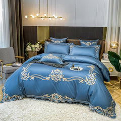 Luxury Natural Egyptian Cotton Embroidery Bedding Set | Yedwo