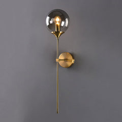 Mid Century Gold Brushed Brass Wall Mounted Light | Yedwo Design