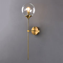 Mid Century Gold Brushed Brass Wall Mounted Light | Yedwo Design