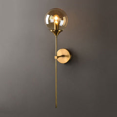 Mid Century Gold Brushed Brass Wall Mounted Light | Yedwo Design