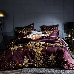 1000TC Egyptian Cotton Luxury Embroidery Duvet Cover | Yedwo