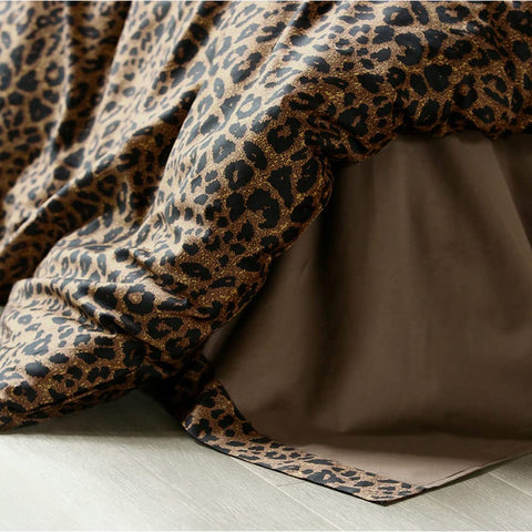 100% Natural Cotton Leopard Print Duvet Cover