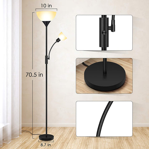3000K Energy-Saving Standing Floor Lamp | Yedwo Design