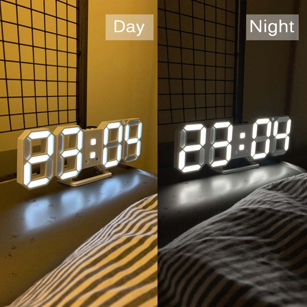 3D Digital Alarm Wall Clock | Yedwo