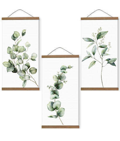 3 Panel Eucalyptus Canvas Art Print | Yedwo