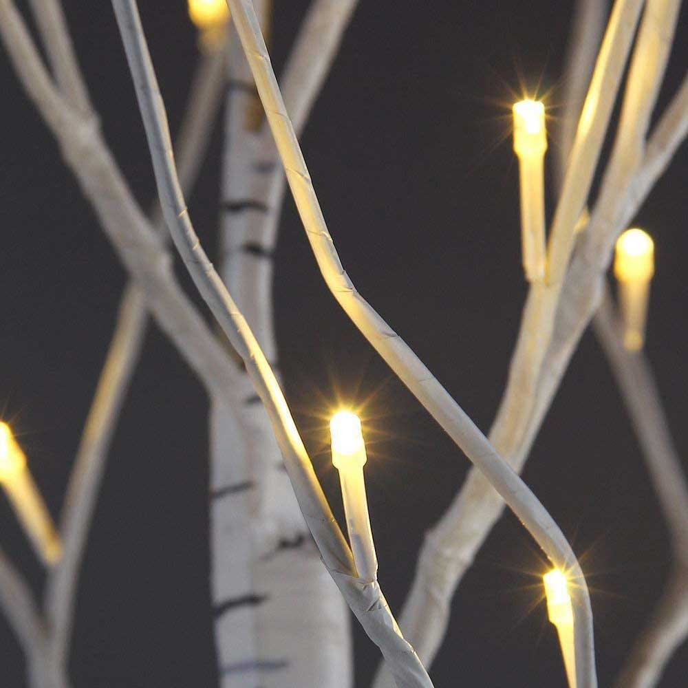 Artificial Decoration Lighted Birch Tree | Yedwo Home