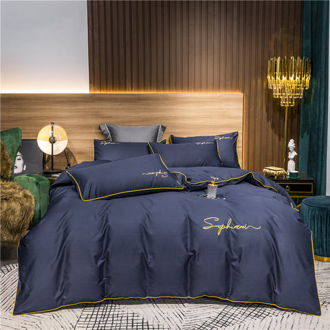 60S Cotton Silky Embroidery Duvet Cover | Yedwo Home