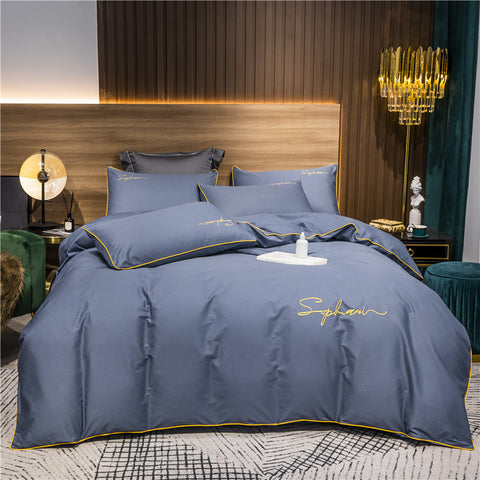 60S Cotton Silky Embroidery Duvet Cover | Yedwo Home