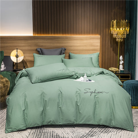 60S Cotton Silky Embroidery Duvet Cover | Yedwo Home