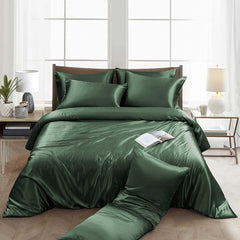 6 Pieces Luxury Silky Satin Duvet Cover | Yedwo