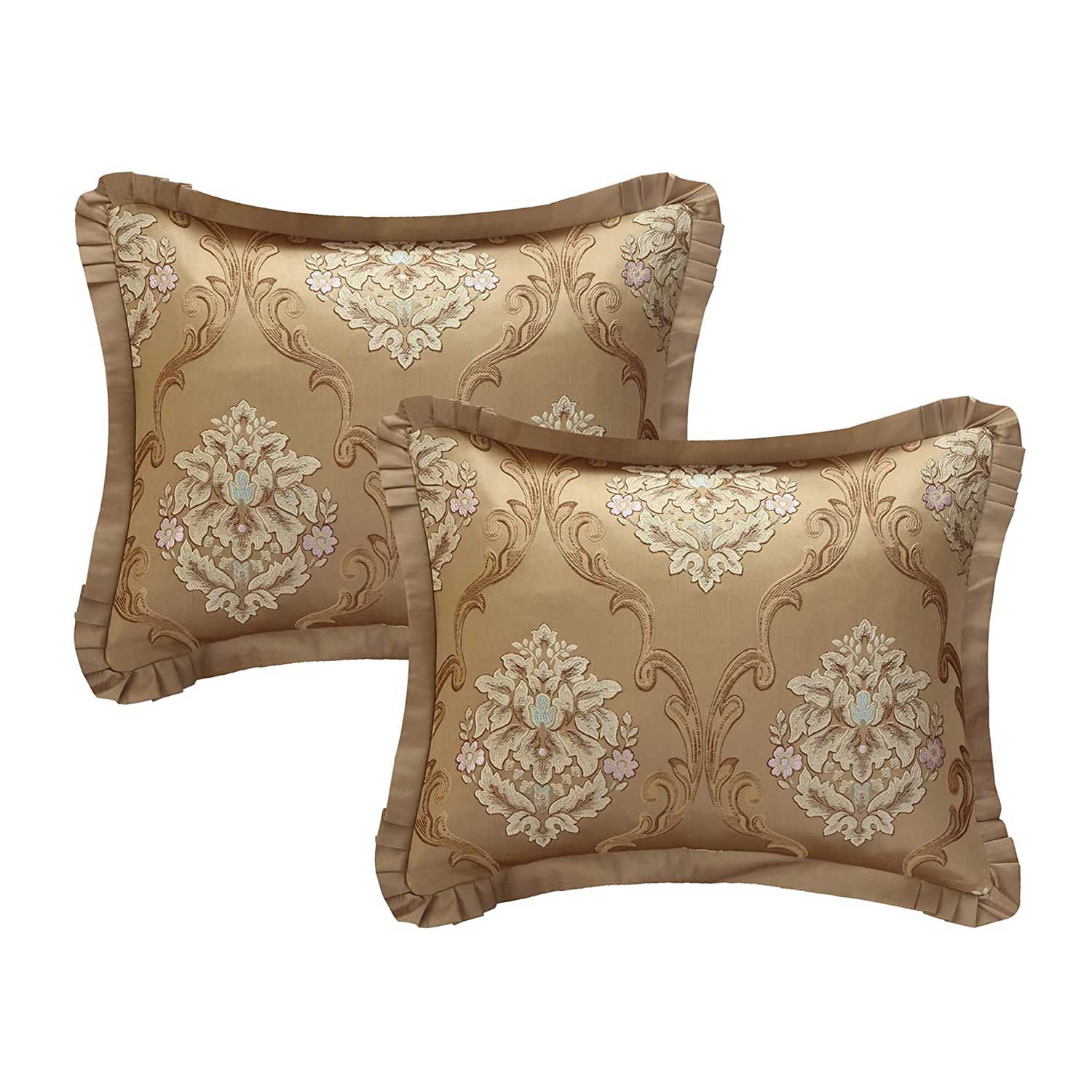 9 Piece Aubrey Decorator Upholstery Comforter Set and Pillows Ensemble | Yedwo