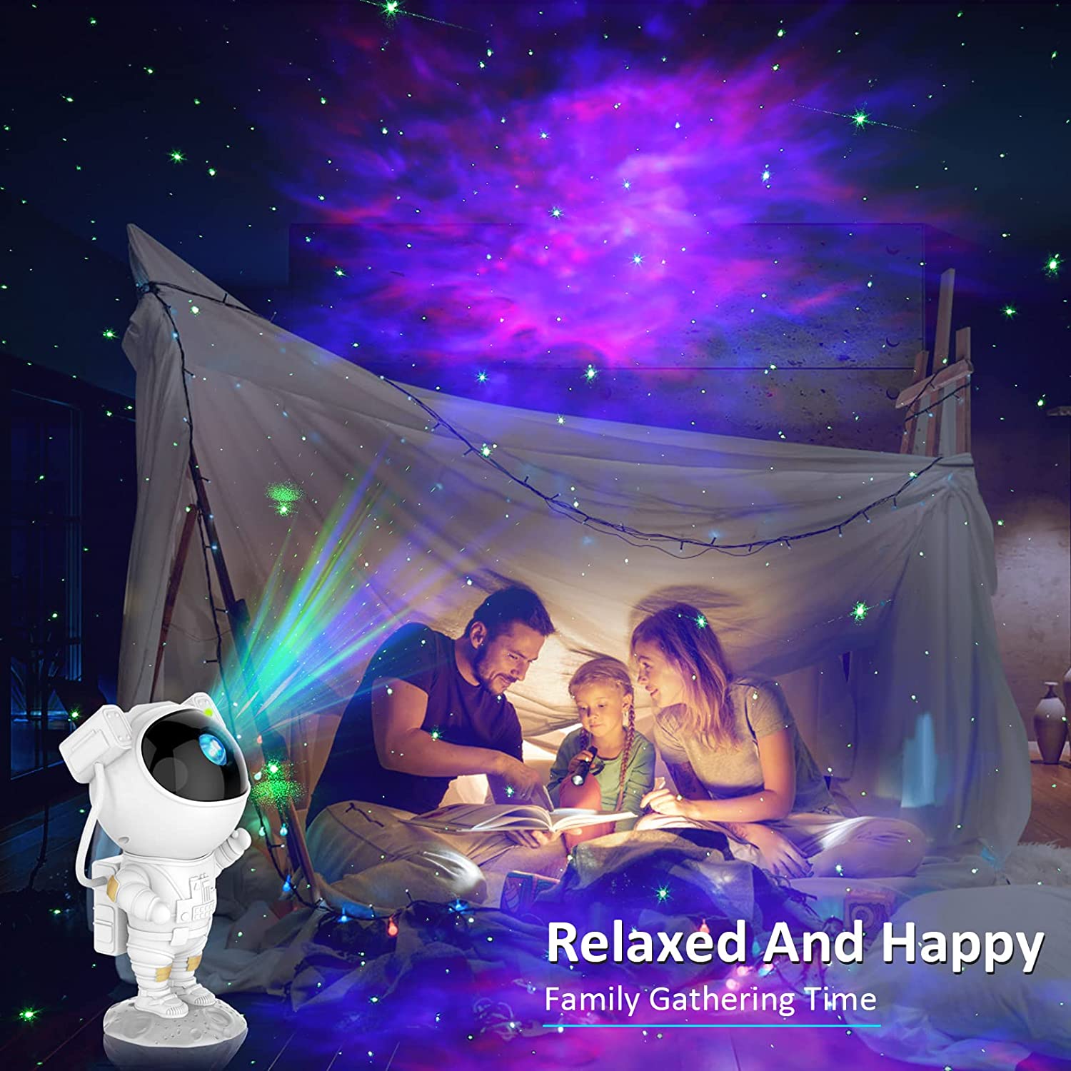 Astronaut Nebula Galaxy Projector Night Light | Yedwo