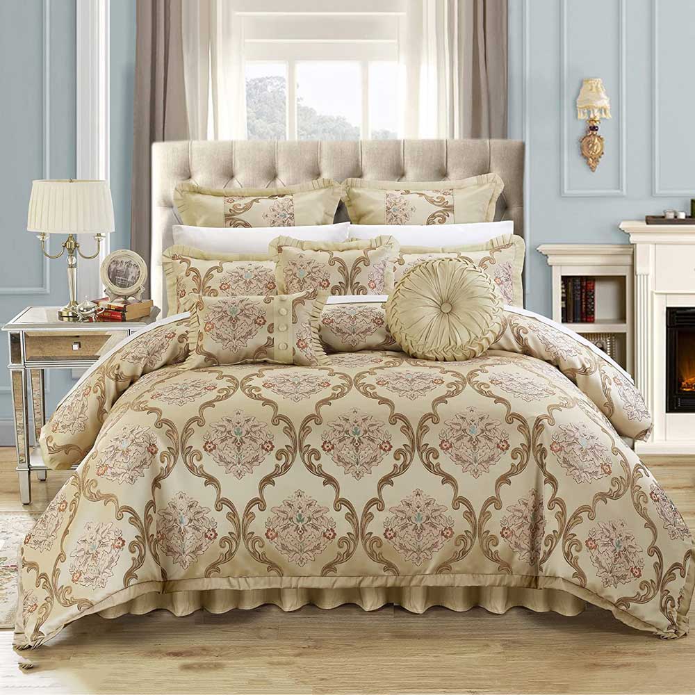 Aubrey Upholstery Comforter Duvet Cover Set(9 Pcs) | Yedwo Home