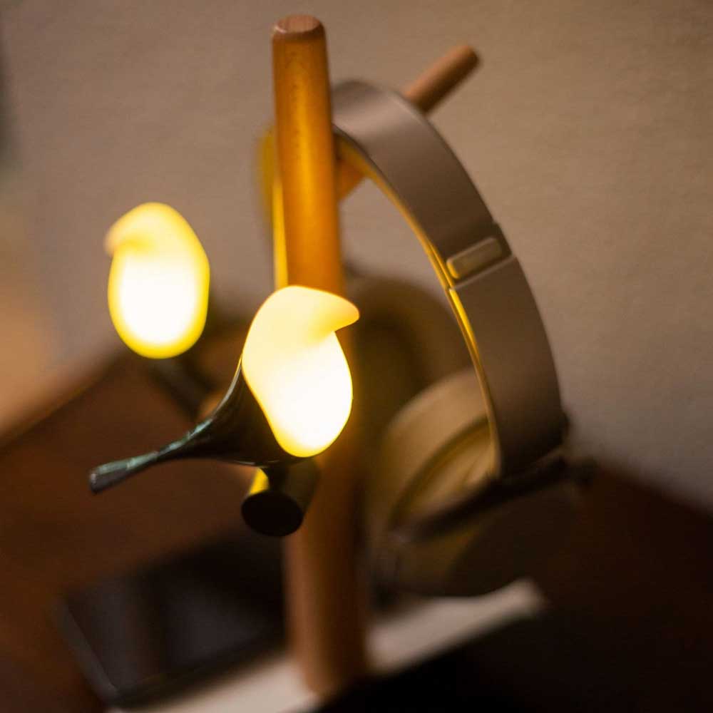 Bedside Bird's Lamp with Wireless Charger | Yedwo Home