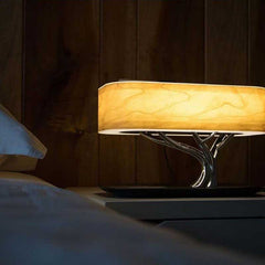 Bedside Lamp with Bluetooth Speaker and Wireless Charger