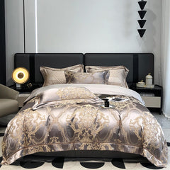 Chic Luxury Damask Egyptian Cotton Duvet Cover | Yedwo