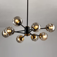 Classic 8 Light Chandelier with Glass Globes | Yedwo