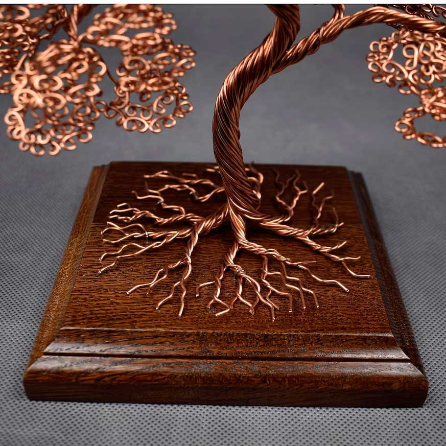 Copper Wire Lucky Money Bonsai Tree | Tree of Life