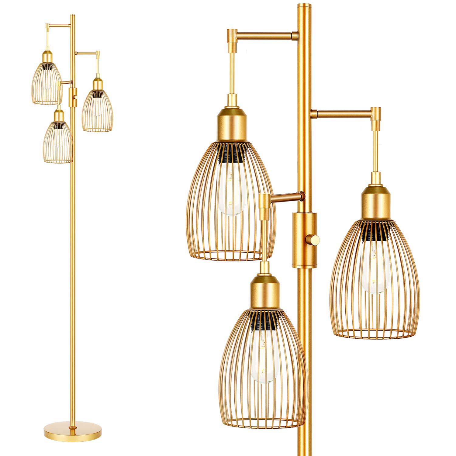 Dimmable Gold Tree Lamp | Yedwo