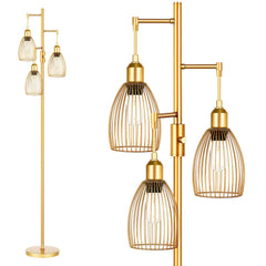 Dimmable Gold Tree Lamp | Yedwo