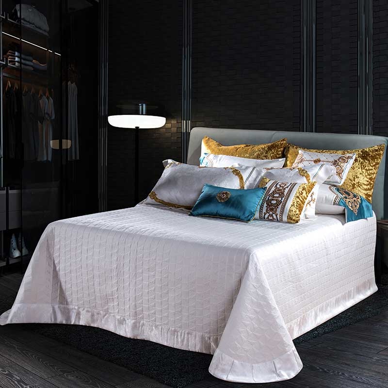 Evaria Satin Cotton Luxury Royal Duvet Cover Set | Yedwo Home