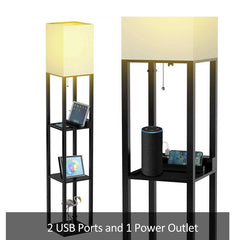Shelf Floor Lamps by Real Solid Wood