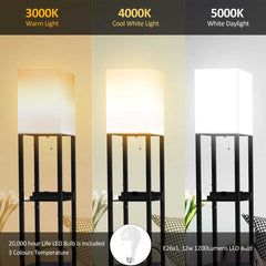 Shelf Floor Lamps by Real Solid Wood