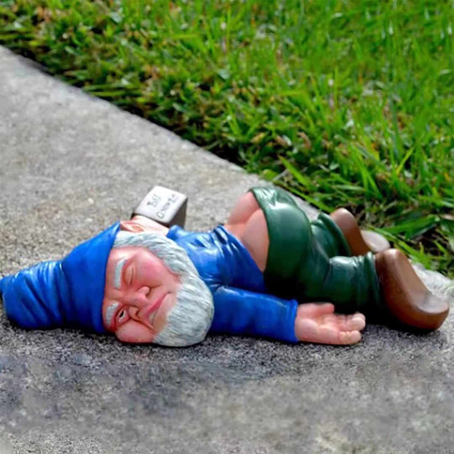 Funny Garden Gnomes Outdoor Statues, 9.5 Inch