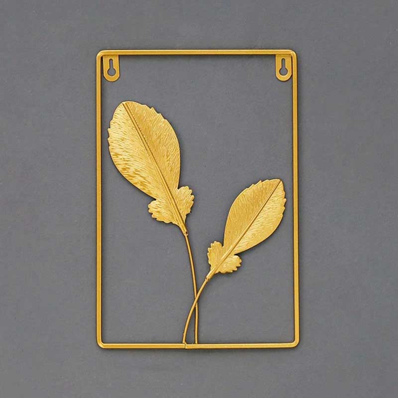 Gold Metal Ginkgo Wall Ornaments | Yedwo Design