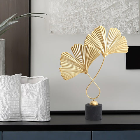 Gold Leaf Decorations with Base | Yedwo