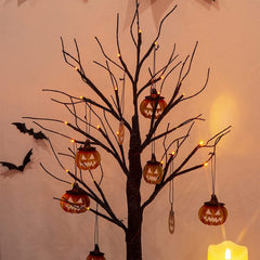 Halloween Black Glitter Spooky Tree Lights | Yedwo Design